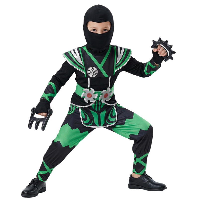 Halloween Costume Kids - Green Ninja Costume for Kids with