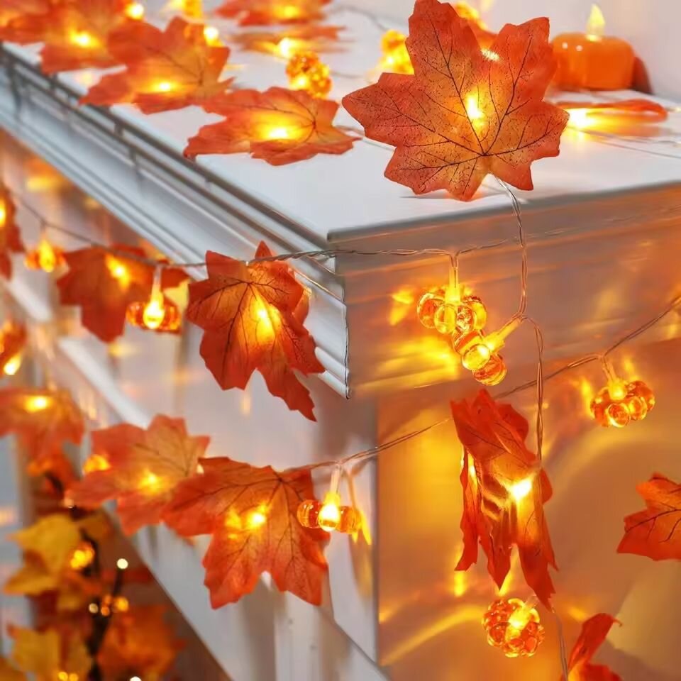 59in/118in Halloween Pumpkin M - Halloween Led String Lights Orange ulasan dan harga