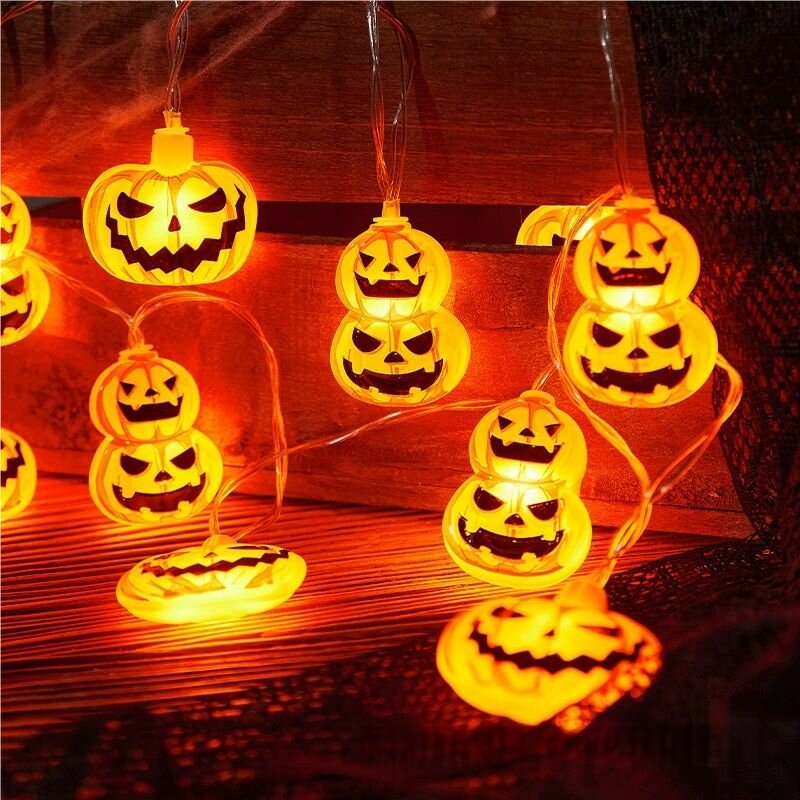Halloween 10/20LED String Ligh - Halloween Led String Lights Orange ulasan dan harga