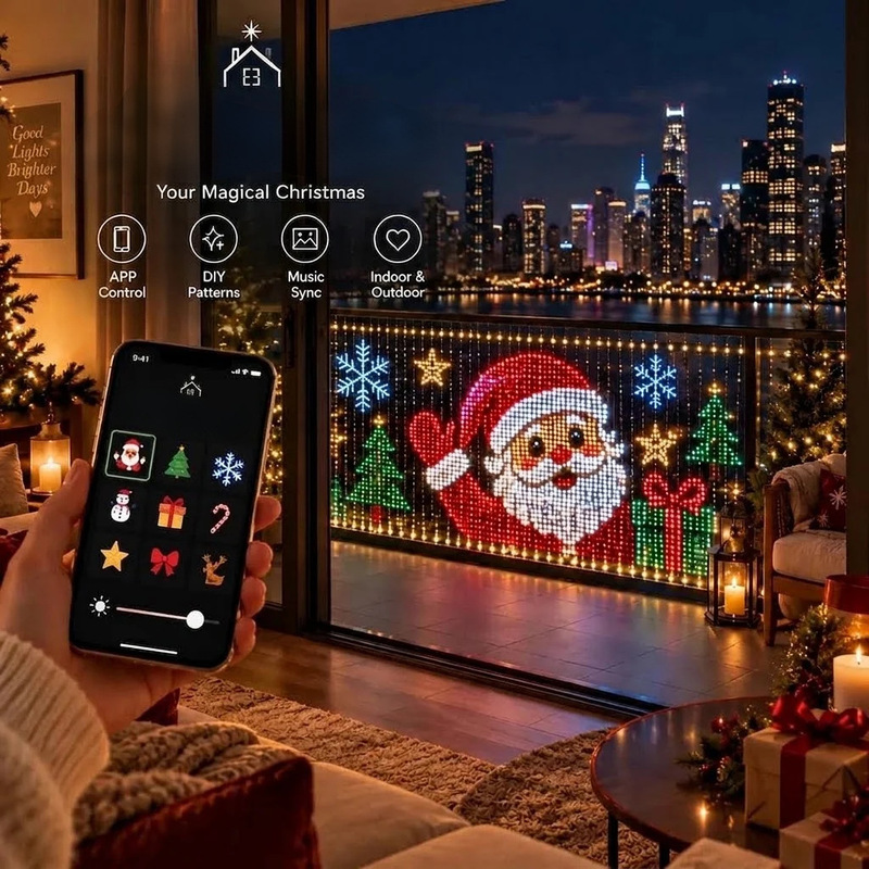 LED natal Grid String Lights,  - Halloween Led String Lights Orange ulasan dan harga