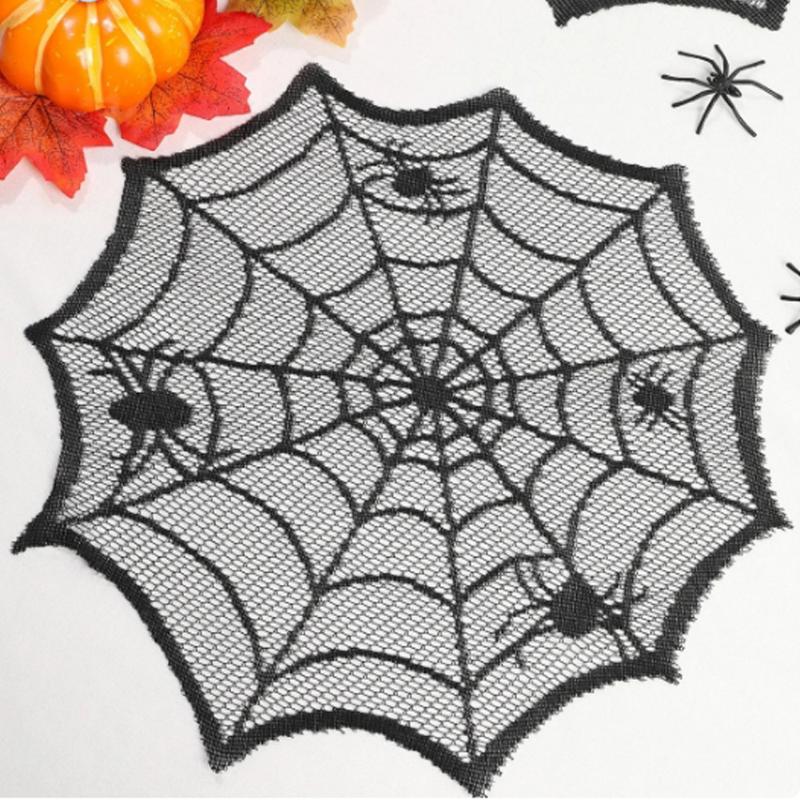 [MOA]2/4Pcs Spider Web Black L - Spider Web Halloween Decoration ulasan dan harga