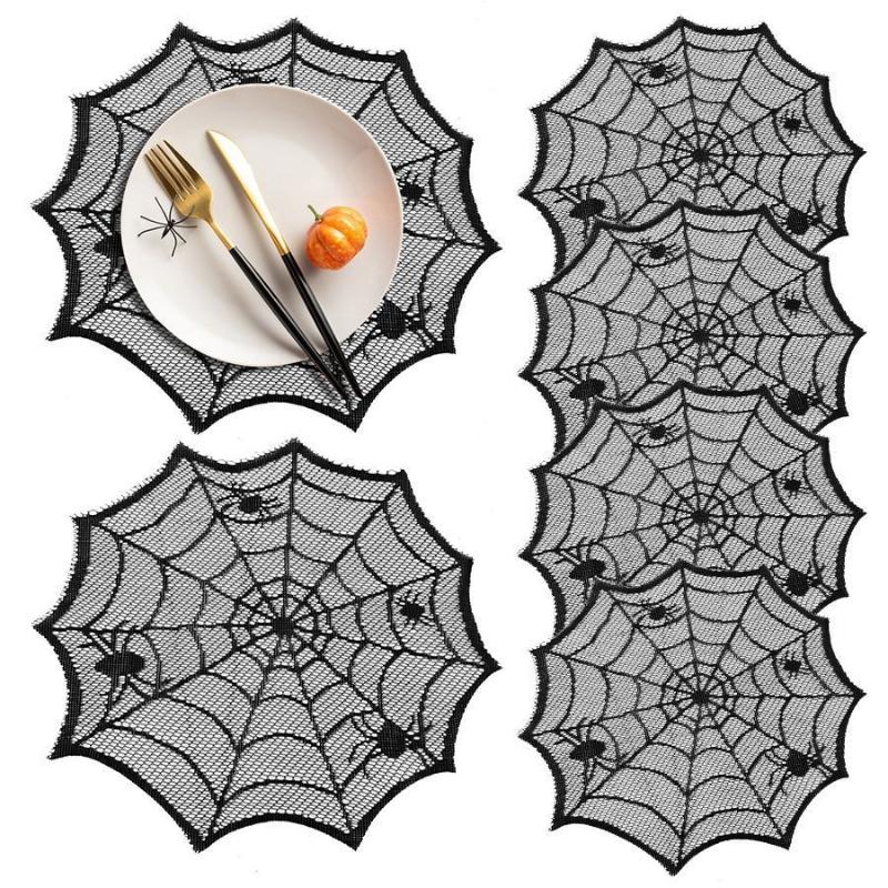 [MOA]2/4Pcs Spider Web Black L - Spider Web Halloween Decoration ulasan dan harga