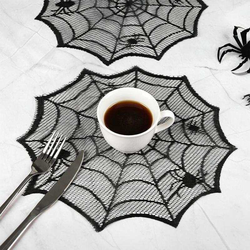[MOA]2/4Pcs Spider Web Black L - Spider Web Halloween Decoration ulasan dan harga