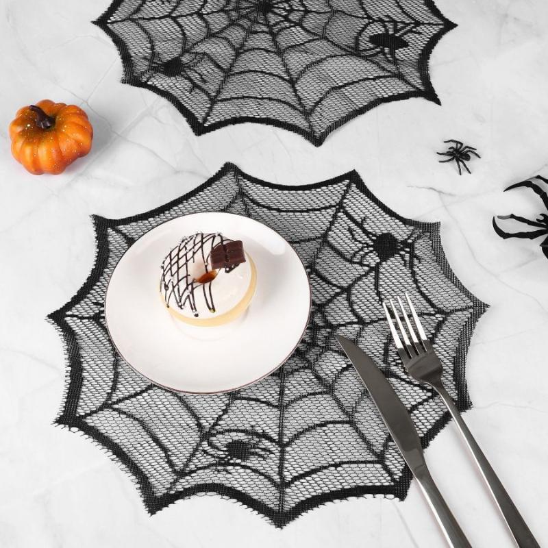 [MOA]2/4Pcs Spider Web Black L - Spider Web Halloween Decoration ulasan dan harga