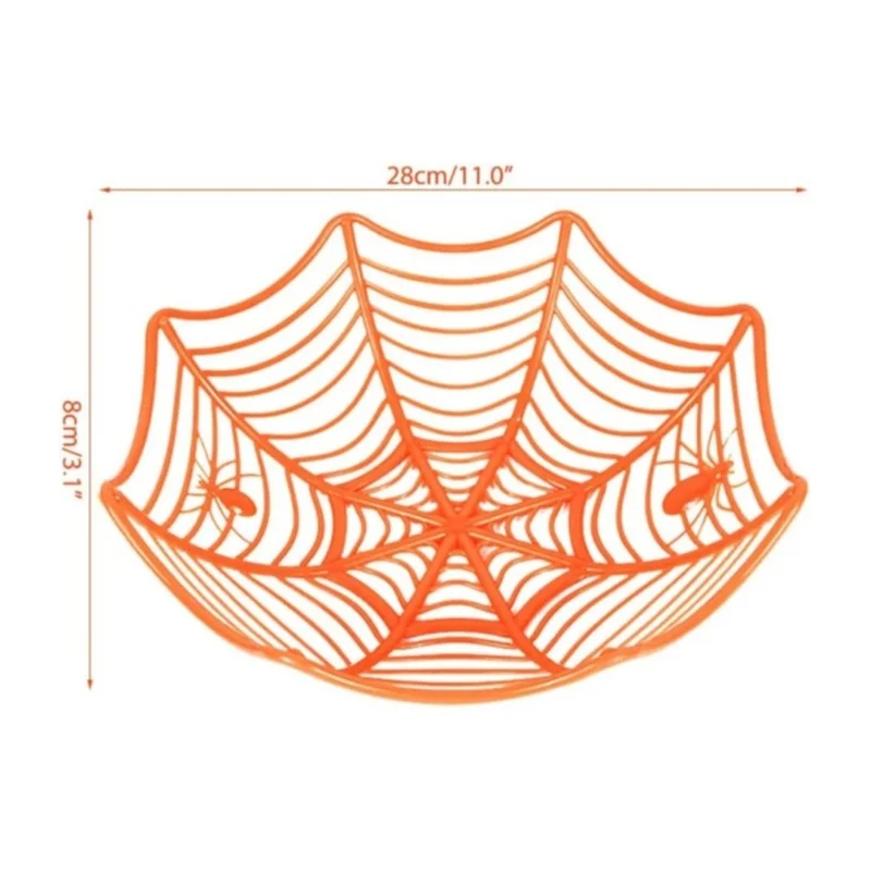 1/3 Pcs Halloween Candy Bowl S - Spider Web Halloween Decoration ulasan dan harga