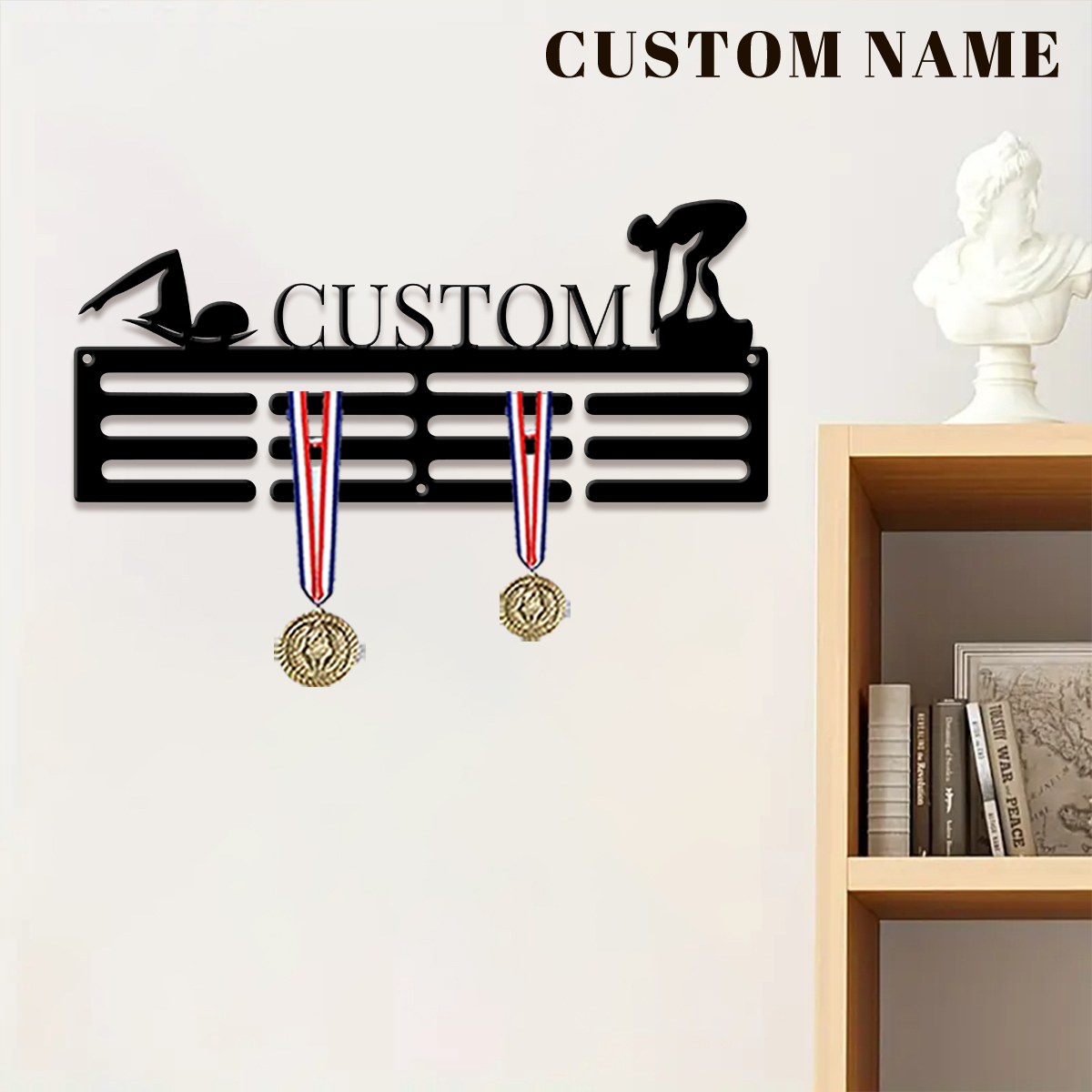 1pc Custom Swimming Metal Meda - Halloween Party Supplies ulasan dan harga