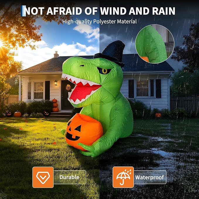 135cm  Halloween Inflatables O - Halloween Pumpkin Decor Led ulasan dan harga