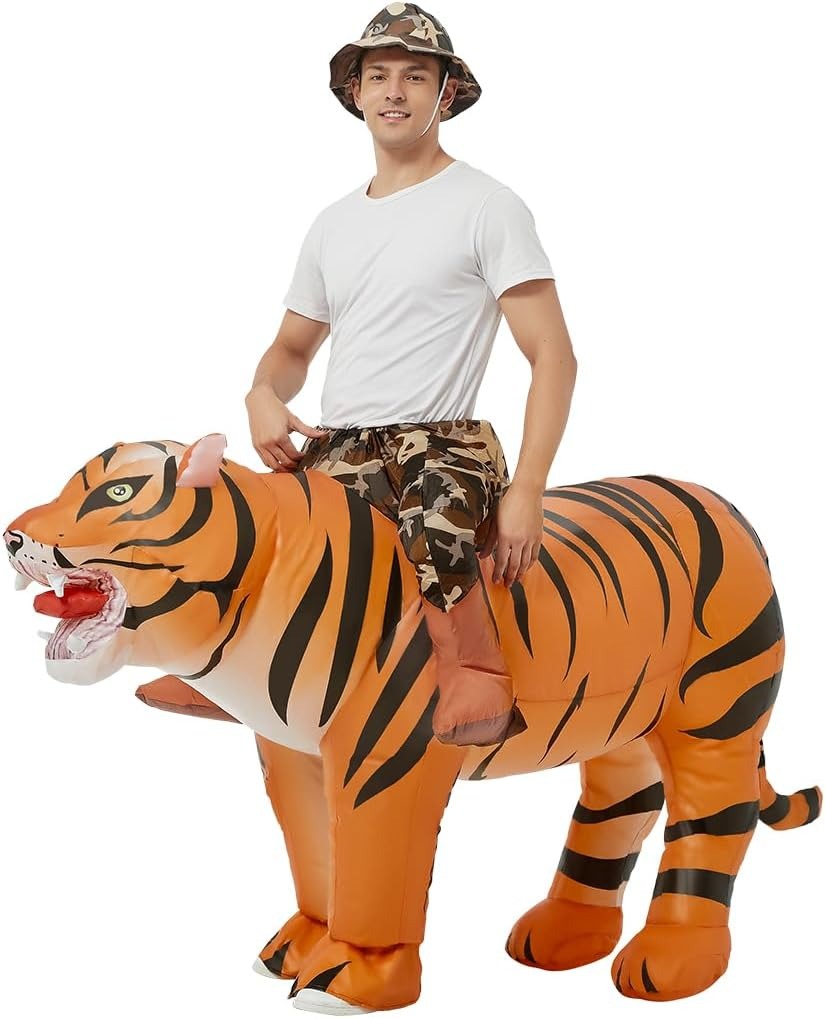 Inflatable Tiger Costume for A - Halloween Costume Adult ulasan dan harga